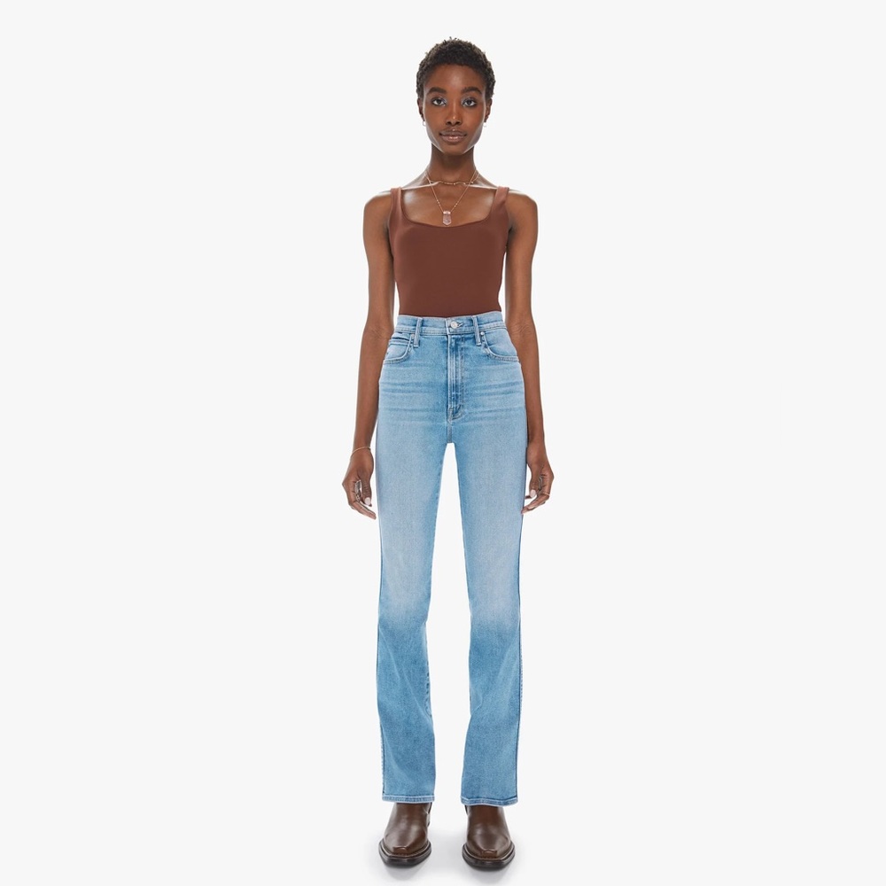 MOTHER Demim High Waisted Smokin' Double Heel